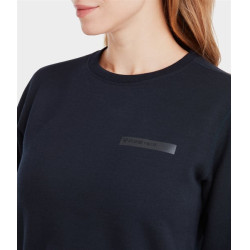 Dames Merino-wollen Horse Pilot paardrijsweater Donkere nacht Zwart