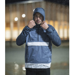 Korte regenjas voor heren Raintech Horse Pilot paardrijden Marine Marineblauw Korte regenjas voor heren Raintech Horse Pilot paardrijden Marine Marineblauw