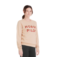 Dames paardrijsweater Horse Pilot Team Shirt Zandkleurig Beige Dames paardrijsweater Horse Pilot Team Shirt Zandkleurig Beige