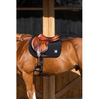 Ergonomische unisex zadeldek Horse Pilot Zwart