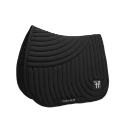 Ergonomische unisex zadeldek Horse Pilot Zwart