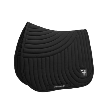 Ergonomische unisex zadeldek Horse Pilot Zwart