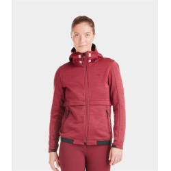Paardrijdvest met rits Horse Pilot dames Tempest Donkerrood