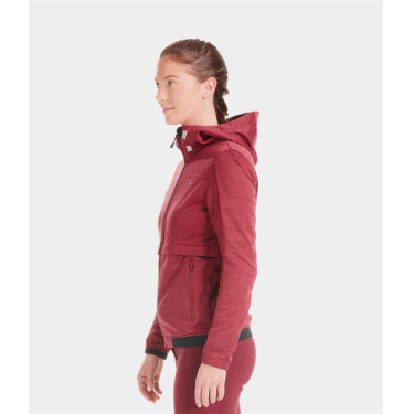 Paardrijdvest met rits Horse Pilot dames Tempest Donkerrood