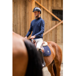Thermisch paardrij-T-shirt Horse Pilot heren Marine Marineblauw