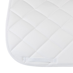 Dressuurpad Equestro logo in strass Wit