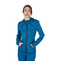 Dames sweatshirt van jersey met ritssluiting Equestro Roze camée