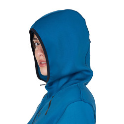 Dames sweatshirt van jersey met ritssluiting Equestro Blauw koraal