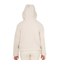 Kinderfleece-sweatshirt met ritssluiting Equestro Antiek wit Beige