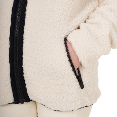 Kinderfleece-sweatshirt met ritssluiting Equestro Antiek wit Beige