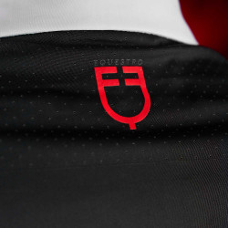 Concours polo voor heren Equestro Ridertechnology met lange mouwen en knopen Zwart Concours polo voor heren Equestro Ridertechnology met lange mouwen en knopen Zwart