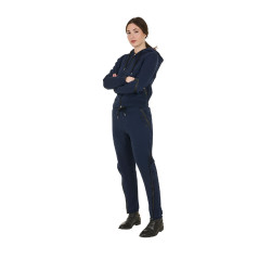 Dames tear-away broek met volledige lengte ritssluiting Equestro Marineblazer Marineblauw