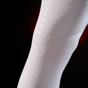 Slim fit herenrijbroek Equestro Ridertechnology full grip Wit