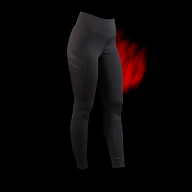 Legging Equestro dames met hoge taille Ridertechnology full grip Zwart Legging Equestro dames met hoge taille Ridertechnology full grip Zwart