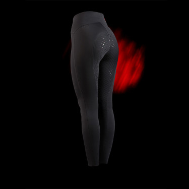 Legging Equestro dames met hoge taille Ridertechnology full grip Zwart Legging Equestro dames met hoge taille Ridertechnology full grip Zwart