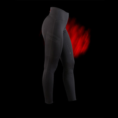 Legging Equestro dames met hoge taille Ridertechnology full grip Zwart Legging Equestro dames met hoge taille Ridertechnology full grip Zwart