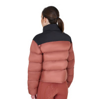 Korte damesdonsjas in stretchstof Equestro Scooter Beige Korte damesdonsjas in stretchstof Equestro Scooter Beige