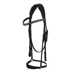 Bridon Venere van kalfsleer Acavallo Zwart