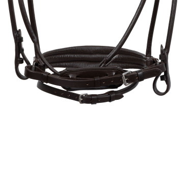 Acavallo Iris hoofdstel van kalfsleer Bruin / bruin