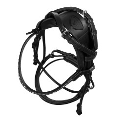 Bridon Damigella van kalfsleer Acavallo Zwart / zwart