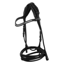 Bridon Damigella van kalfsleer Acavallo Zwart / zwart