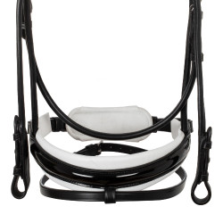 Bridon Damigella van kalfsleer Acavallo Zwart / wit