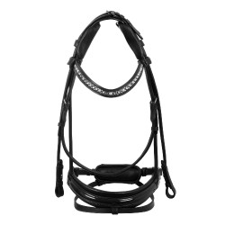 Bridon Damigella van kalfsleer Acavallo Zwart / zwart