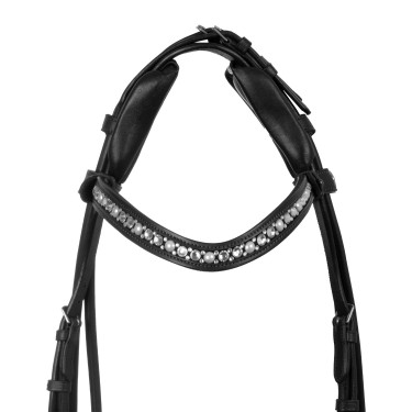 Bridon Damigella van kalfsleer Acavallo Zwart / zwart