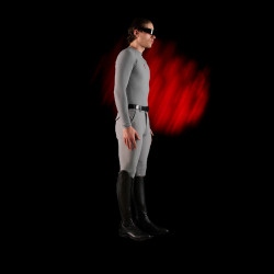 Base Layer heren met lange mouwen Equestro Ridertechnology Spotlijster Grijs