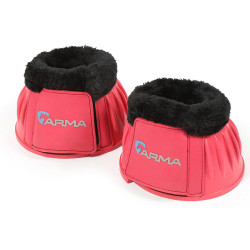 Zwarte schapenvacht springschoenen Arma Shires Roze