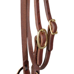 Kopstuk met enkelvoudige lusriem van 5/8" Platinum Pro Donkere olie Bruin