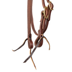 Kopstuk met enkelvoudige lusriem van 5/8" Platinum Pro Donkere olie Bruin