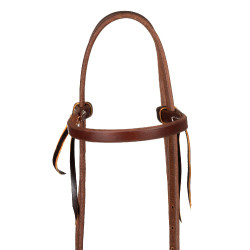 Kopstuk met enkelvoudige lusriem van 5/8" Platinum Pro Donkere olie Bruin