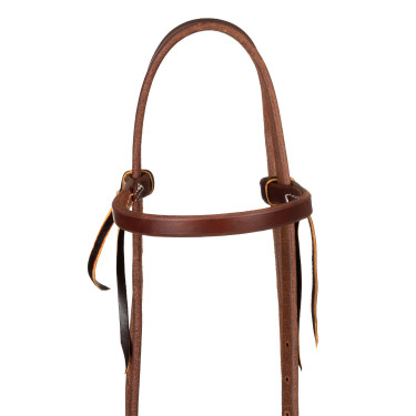 Kopstuk met enkelvoudige lusriem van 5/8" Platinum Pro Donkere olie Bruin