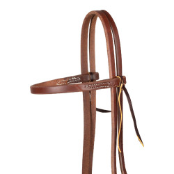 Kopstuk met enkelvoudige lusriem van 5/8" Platinum Pro Donkere olie Bruin