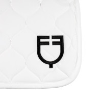 Tapis de saut en tissu technique matelassé Equestro Beige