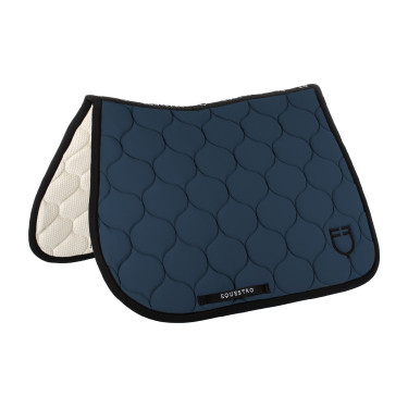 Gevoerde springmat van technisch textiel Equestro Beringzee Blauw Gevoerde springmat van technisch textiel Equestro Beringzee Blauw