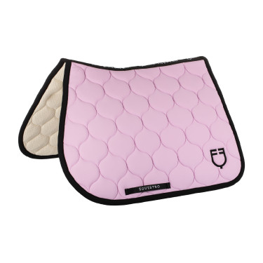 Gevoerde springmat van technisch textiel Equestro Orchideeënboeket Roze