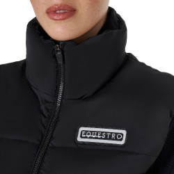 Kort damesvest met ritssluiting Equestro Zwart