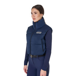Kort damesvest met ritssluiting Equestro Marineblazer Marineblauw