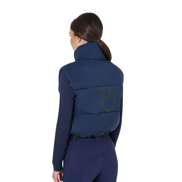 Kort damesvest met ritssluiting Equestro Marineblazer Marineblauw
