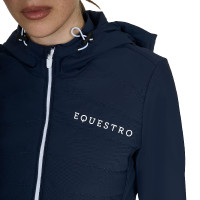 Damesdonsjas in technische mix Equestro Marineblazer Marineblauw