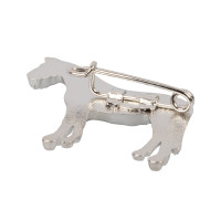 Zilverkleurig paardmodel staand paard Umbria Equitazione Zilver