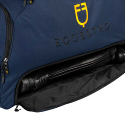 Trolleytas met geborduurd logo Equestro Marineblazer Marineblauw