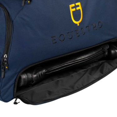 Trolleytas met geborduurd logo Equestro Marineblazer Marineblauw