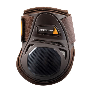 Kogelbeschermers van neopreen met klittenbandsluiting Equestro Bruin