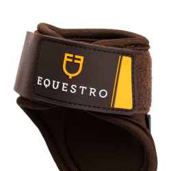 Kogelbeschermers van neopreen met klittenbandsluiting Equestro Bruin