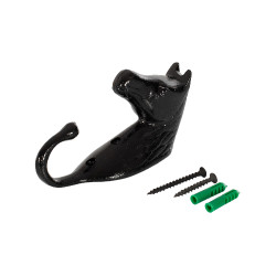 Aluminium Gekleurde Hoofdstelhouder Paardenhoofd Umbria Equitazione Zwart Aluminium Gekleurde Hoofdstelhouder Paardenhoofd Umbria Equitazione Zwart