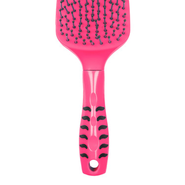 Manenkam en Staartkam met Ergonomisch Handvat Lime, Fuchsia, Turquoise Umbria Equitazione Fuchsia Roze