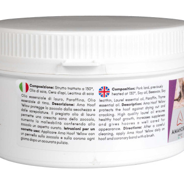 Gele Vet voor Hoef Ama Hoof 500 ml Umbria Equitazione Geel